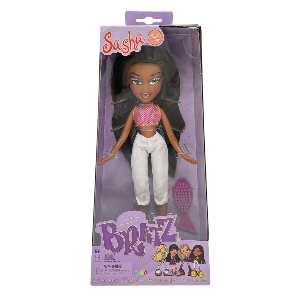 Bratz Sasha Doll Alwayz Fashion Doll Y2K Pink Polka Dot Top White Pants NIB 2023